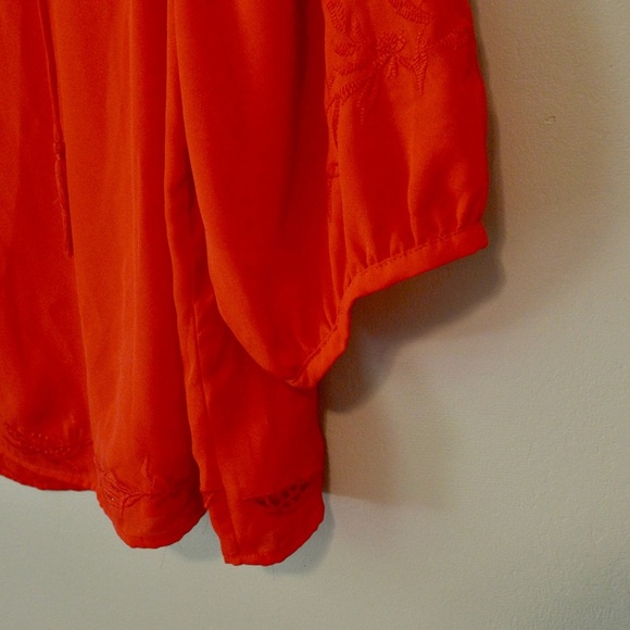 Red Embroidered Blouse - Picture 4 of 4